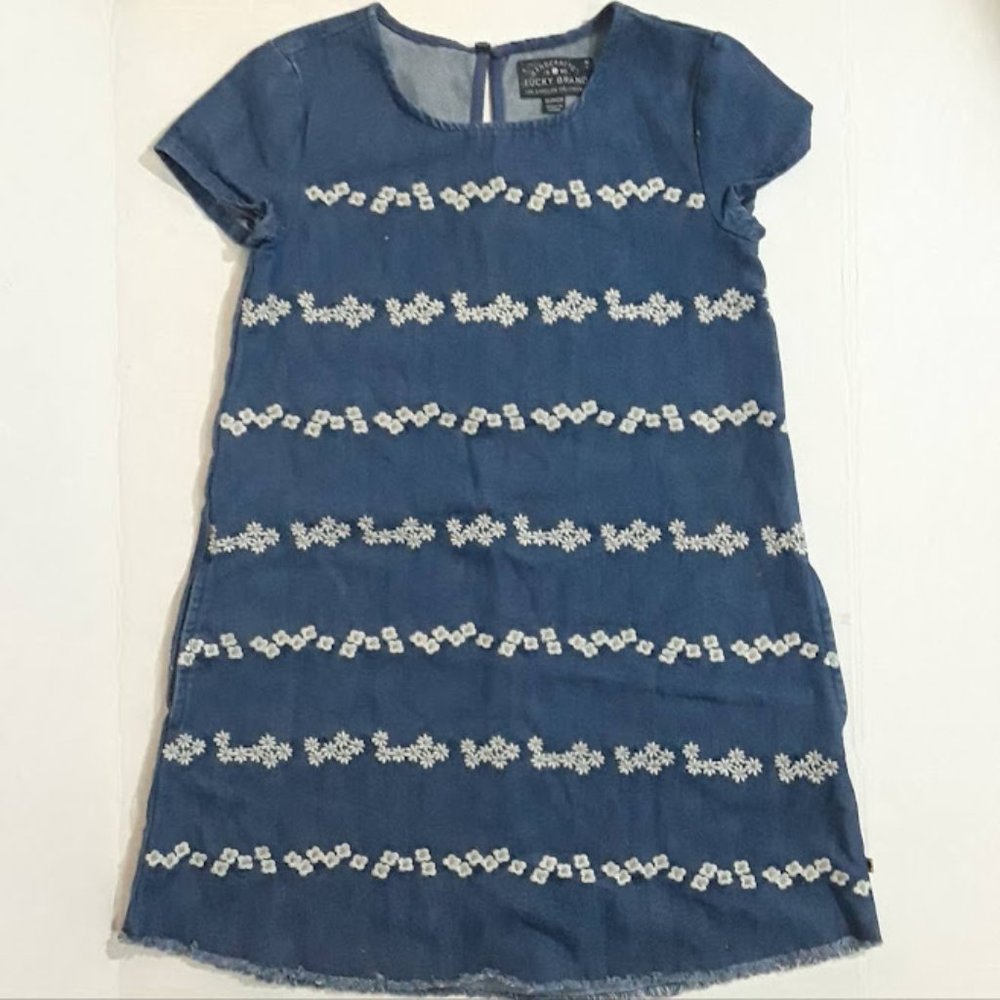 Lucky Brand Girl's Denim Dress Size M